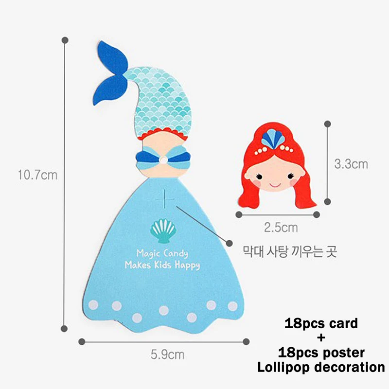10 Kids Little Mermaid Disposable Tableware Happy Birthday Party Supplies Festival Decoration Event Party Favor Gender Reveal Girls Ariel Princess Tablecloth Caketopper