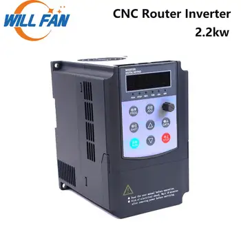 

Will Fan 2.2kw VFD Inverter Spindle Motor Control 180v 220v Output 3Phase Converter Speed Frequency For CNC Router Machine