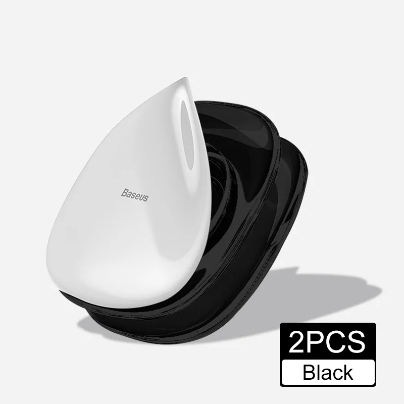 2PCS Black Baseus Универсальный держатель для мобильного телефона для iPhone планшета Автомобильный держатель для телефона крепкая адсорбционная Настенная Наклейка на рабочий стол паста держатель подставка - Цвет: 2PCS Black