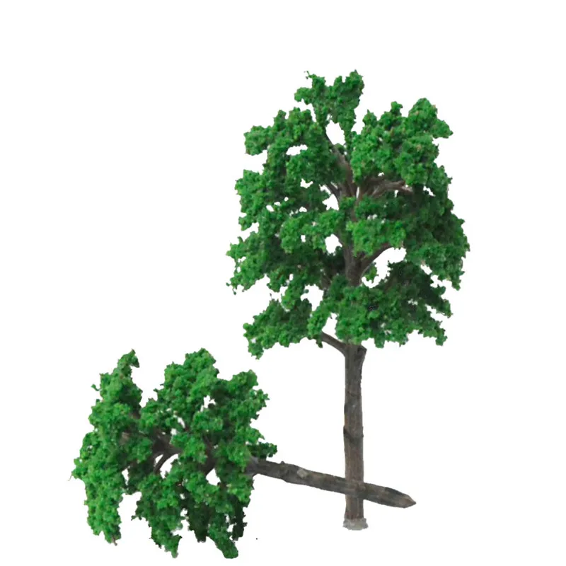 

50pcs/lot architecture new model green tree for ho train layout