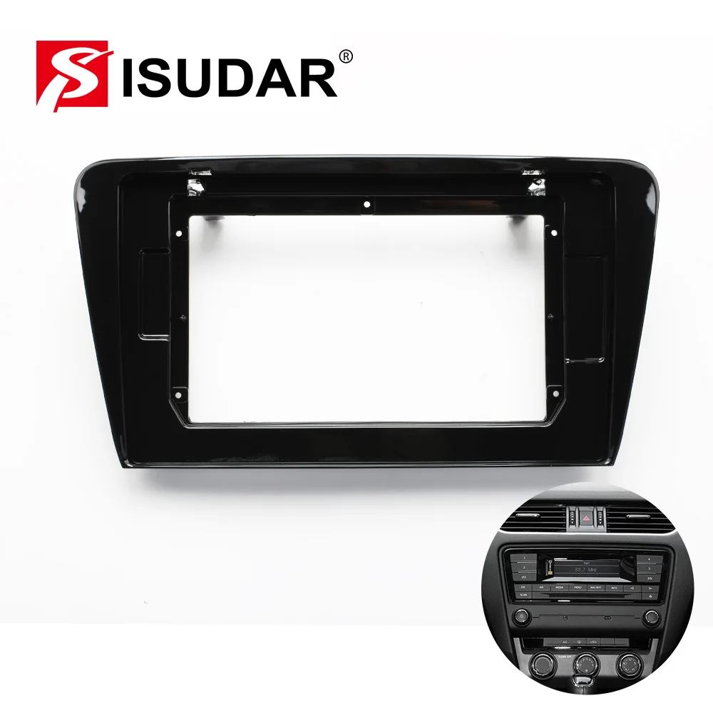 

Car Radio Fascias Frame For Skoda Octavia A7 3 2014-2018 Stereo Plastic Panel Dashboard Installation Trim GPS Accessory 10.1"