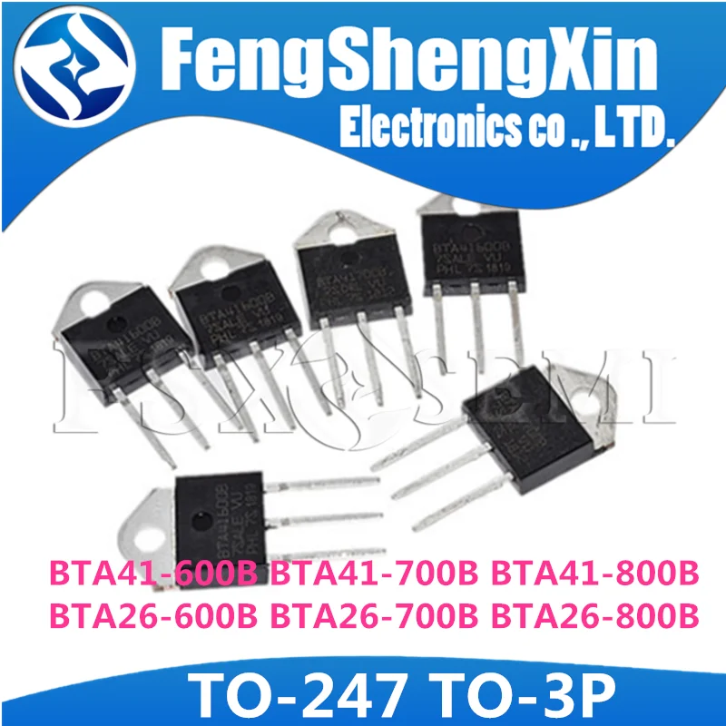 5 Pièces BTA26-800B BTA26800B BTA26-800 BTA26-800B Triacs 25