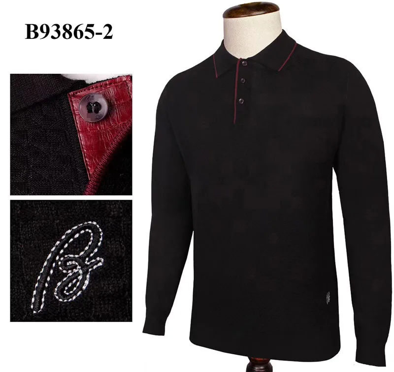 Мужской свитер Billionaire из змеиной кожи, зима, новая мода, толстая молния, деловая, высокое качество, вышивка, M-4XL - Цвет: Black
