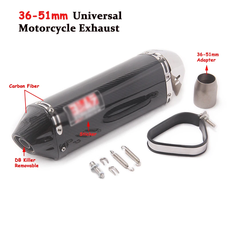 Yoshimura выхлопной Универсальный мото цикл Глушитель Трубы модифицированный escape moto с дБ убийца для KTM ATV Z750 Z800 Z1000 NINJA250