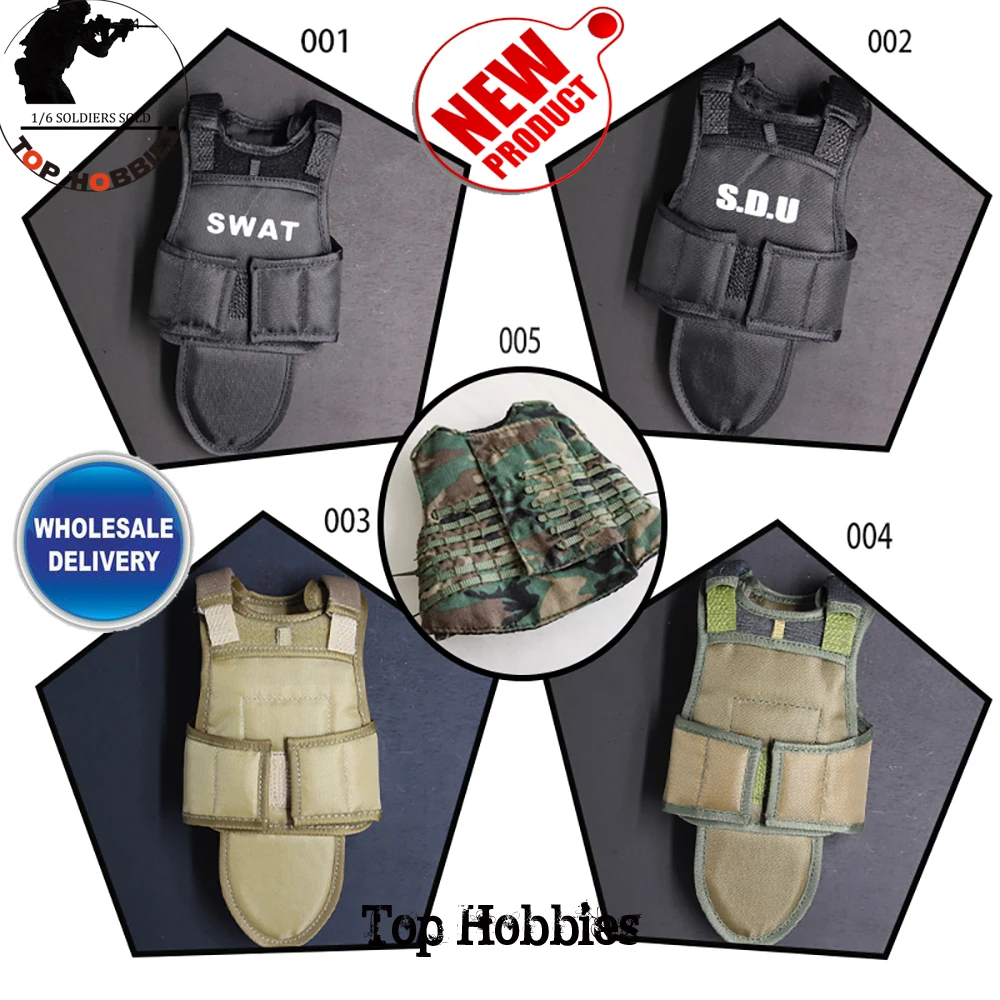 1/6 Scale Vest Model Bulletproof Cloth Body Armor Flak For 12 " Figure 