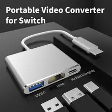 4K Hdmi-Compatibel Adapter Voor Nintendo Switch 1080P Hd Video Converter Opladen Draagbare Dock Voor Schakelaar