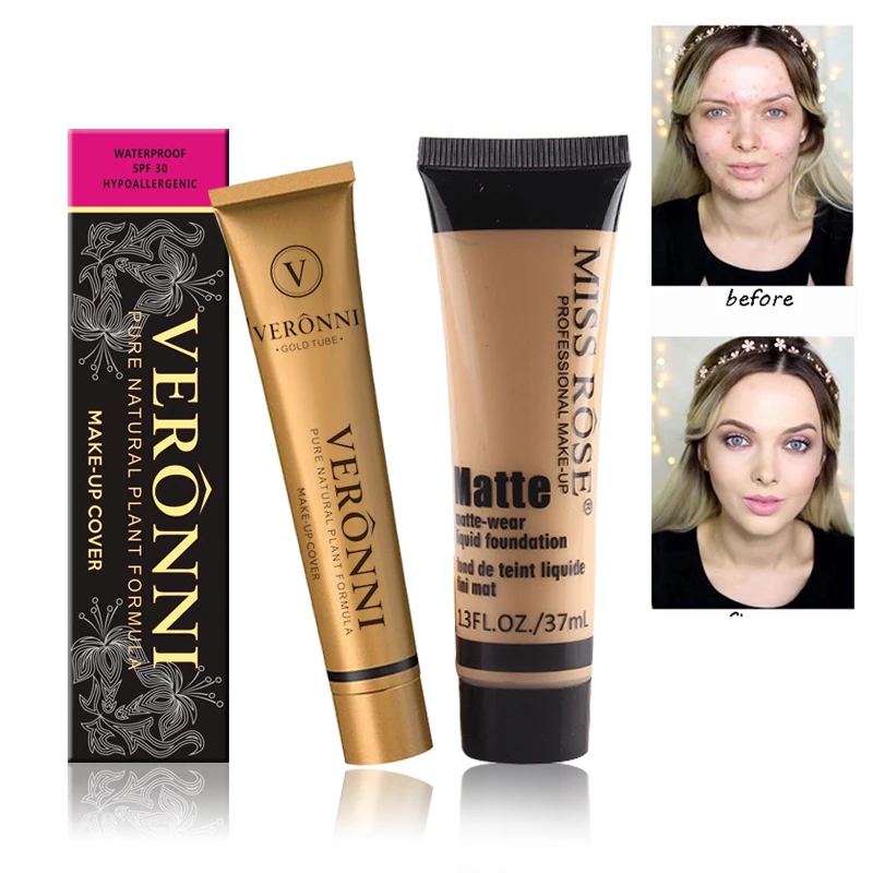 Makeup Base Foundation Concealer Cream Matte Long Lasting Oil Control Brightening Whitening Cream for Face Make Uo Cosmetics Makeup Base Foundation Concealer Cream Matte Long Lasting Oil Control Brightening Whitening Cream for Face Make Uo Cosmetics