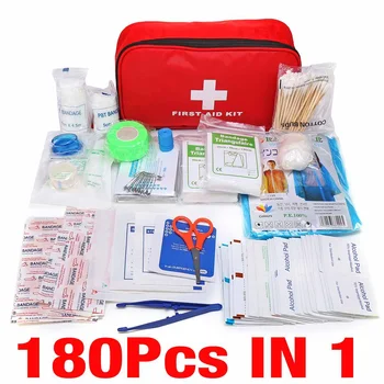 First Aid Emergency Survival Kit 180 Pcs