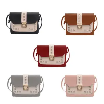 

Women Girls Mini Leather Shoulder Messenger Handbag Lady Casual Rhinestone Crossbody Bag Satchel Purse Travel Shopping Tote