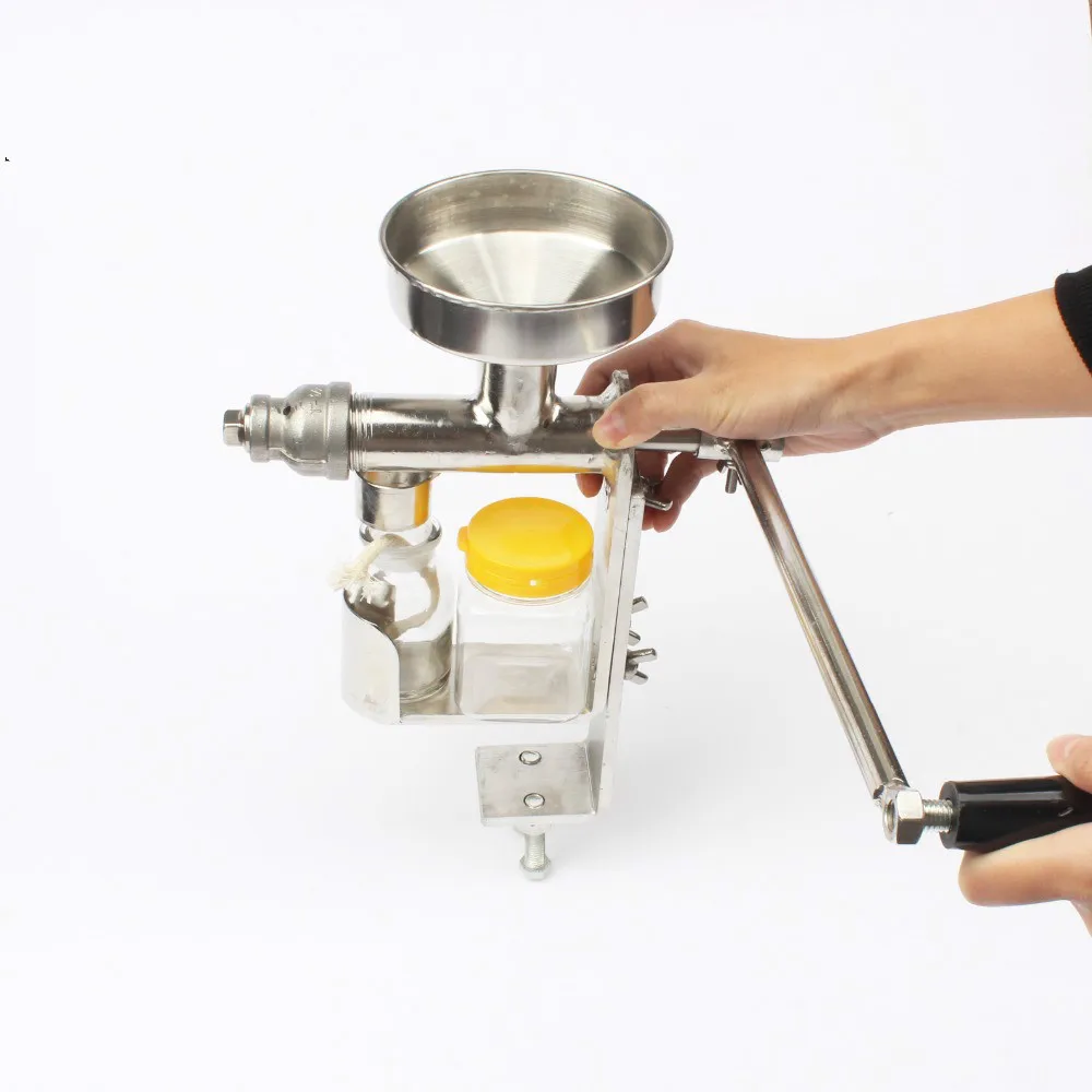 

Manual Oil press machine hand oil presser expeller Extractor peanut seed oil extraction machine maker food grade stainless steel