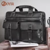JOYIR Genuine Leather Men's Briefcases 15.6" Laptop Bag Office Bags for Men Document Business Shoulder Messenger Bag  Handbag 1