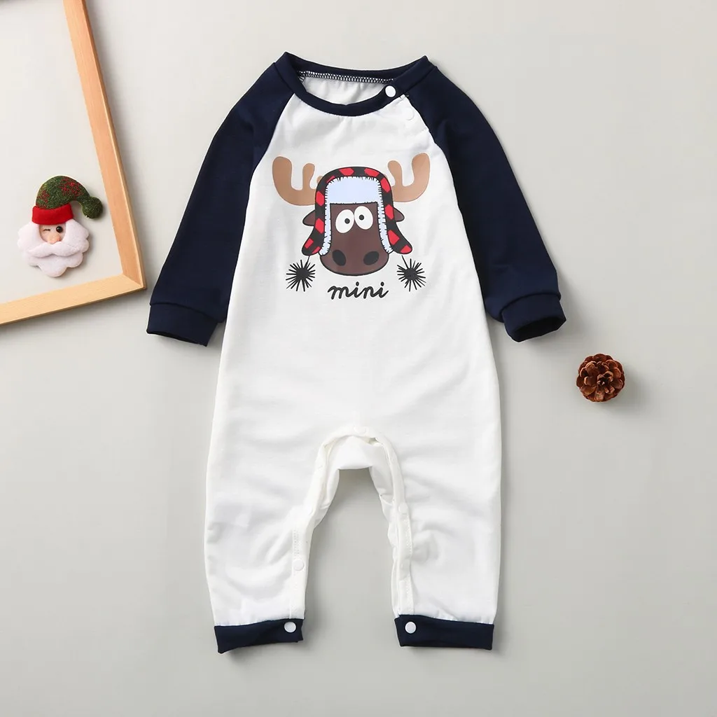 Рождественский детский комбинезон костюм для родителей и детей халат с