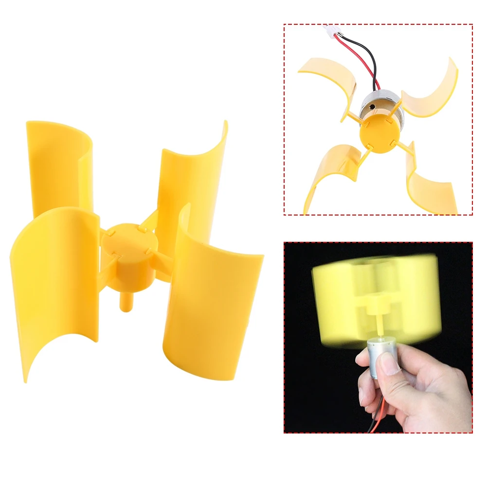 DIY Kit маленький двигатель вертикальный ветер лопасти турбин ветерок генератор электроэнергии Вертикальная ось микро ветряная турбина маленький DC