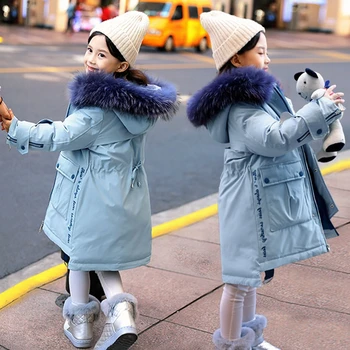 

2020 Autumn Winter Girls Durable and Warm White Duck Down Jacket Coat