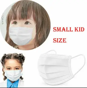 

10pcs 3Ply Non-Woven Children Kids Kids Disposable Face Mask Anti Dust Mouth Masks Earloop Face Cover 3 Layers Mouth Cover