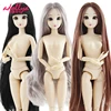 Adollya 30cm BJD Doll Naked Ball Jointed Swivel Doll for Girls Nude Make-up 3D Eyes 20 Movable Joints Princess 1/6 Dolls 1