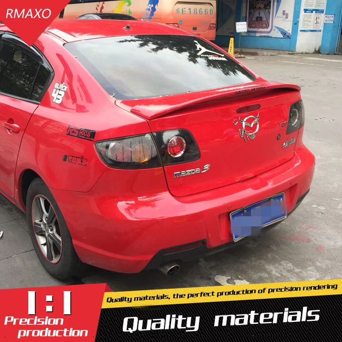 Спойлер для Mazda 3 высококачественный спойлер из АБС материала заднего крыла