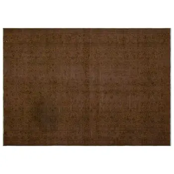 

Handmade Brown Vintage Overdyed Turkish Area Rug 192x266 Cm-6'4''X8'9''