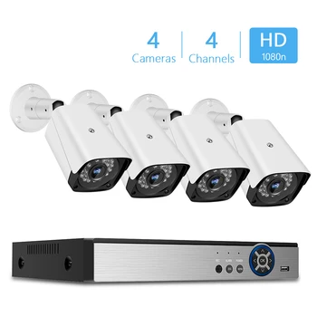 

NVR CVI TVI HVR AHD 5-in-1 DVR 4CH CCTV Recorder+ 2pcs/4pcs Video Surveillance Security Camera CCTV Security System Kit Outdoor