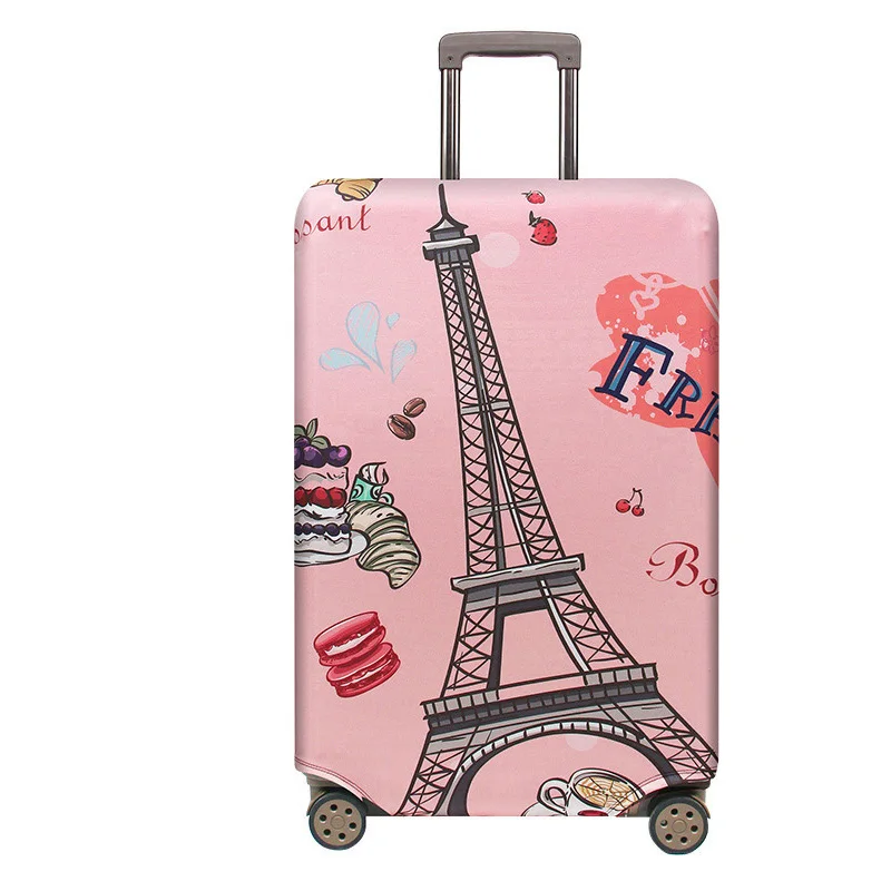 Чехол для багажа в радужную полоску, защитный чехол для багажа, защитный чехол, чехол на колесиках, аксессуары для путешествий 264 - Цвет: Suitcase Cover K