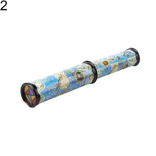 Interactive Logical Rotating Kaleidoscope Magic Classic Educational Toys for Kids Imaginative Cartoon Kaleidoscope for Children Large 2 Section