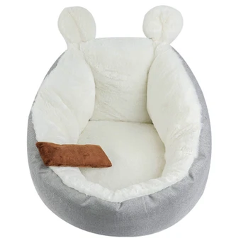 

Warm Plush Indoor Cat House Kennel Dog Bed Mat Cushion for Dogs Cat Washable Thick Plush Outdoor Puppy Play Tent Winter Pet Bed
