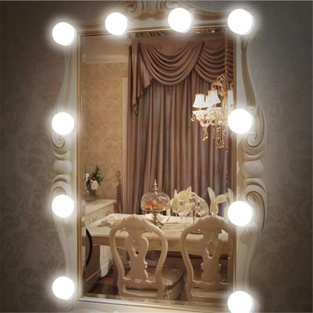 Makeup Lamp LED Wall Lamp Light USB 12V 2 6 10 14 Bulbs Kit Dressing Table Stepless Dimmable Hollywood Vanity Mirror Light