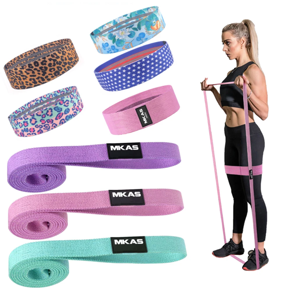 Soft touch Non-Slip Fabric Loop Exercise Booty and Leg Resistance Bands 