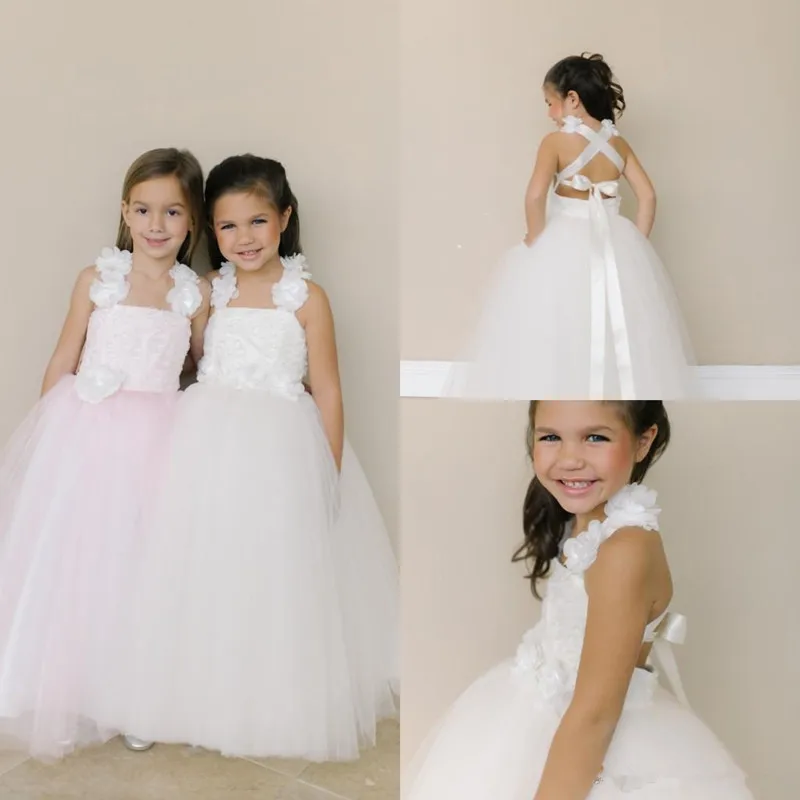 halter neck flower girl dresses