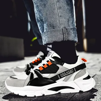 

Men's Shoes Casual 2020 autumn and winter all-match trendy shoes running sneakers Lace-Up Trainers Zapatillas Hombre Deportiva