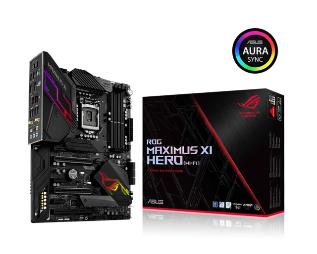 $US $395.95  ASUS ROG Maximus XI Hero (Wi-Fi) M11H DDR4 64GB USB2.0 USB3.0 USB3.1 Z390 Desktop motherboard
