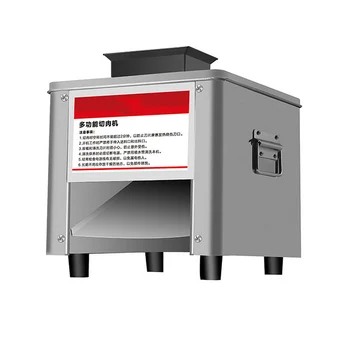 

220V Commercial Vegetable Meat Slicer Stainless Steel Fully Automatic 850W Shred Slicer Dicing Machine Electric Cutter Grinder