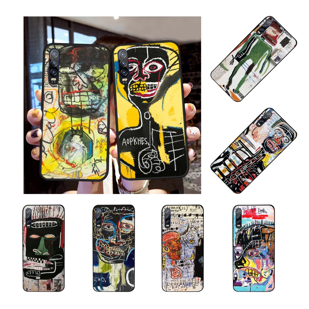 NBDRUICAI Jean Michel Basquiat Art чехол с граффити черный мягкий для телефона Huawei P30 P20 P10 P9 P8 Mate 20