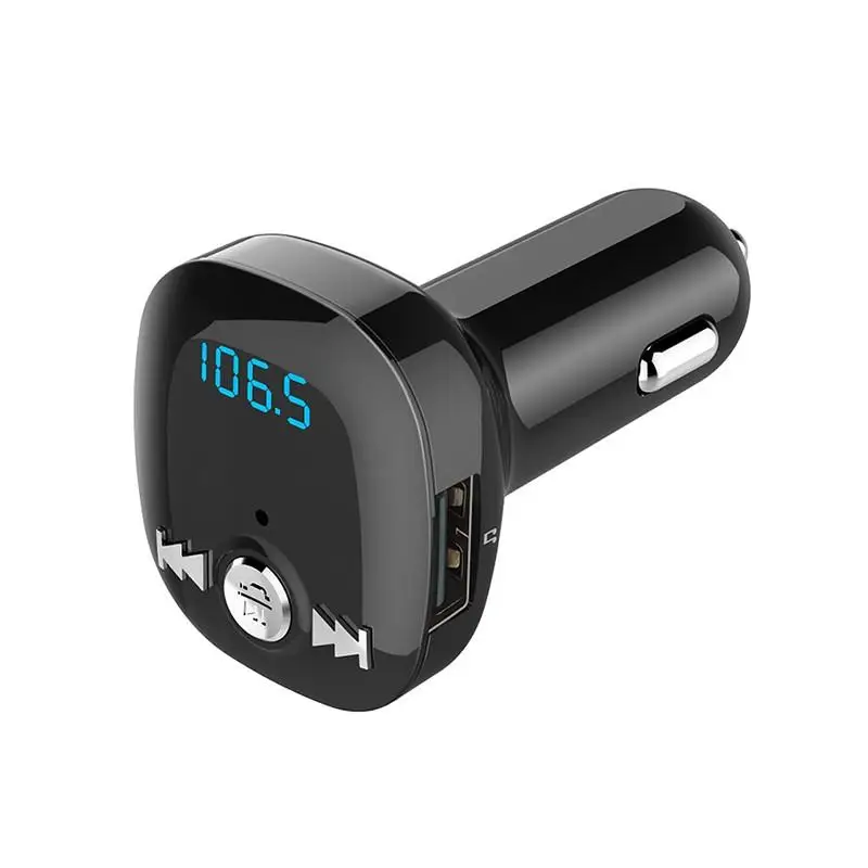 

LED Display FM Transmitter Bluetooth Handsfree FM Modulator Stereo Audio MP3 Player 5V 2.4A Auto Dual USB Smart Charger Radio
