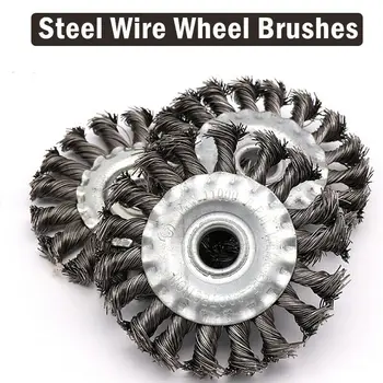 

Rotary Steel Wire Brush Wheel Brushes For Angle Grinder 100/125/150 Mm