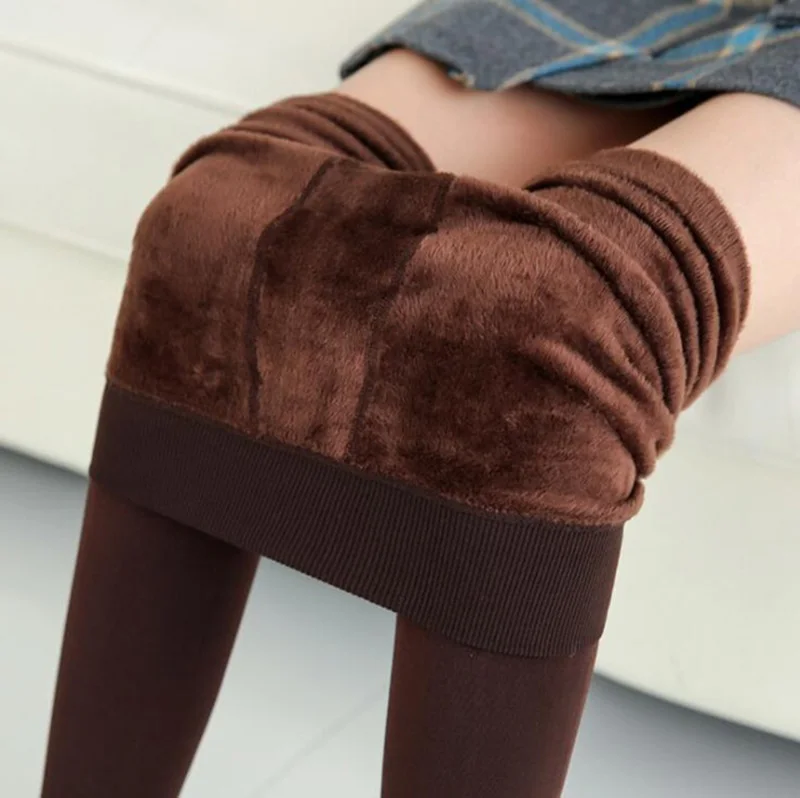 Тренд Вязание горячая Распродажа повседневные осенние зимние новые эластичные плотные женские Леггинсы теплые узкие брюки для женщин