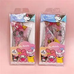Kawaii Creative Cartoon Ruler Learning Stationery Students Four Pieces Of Kullome Pudding Dog Small White Ruler Stationery