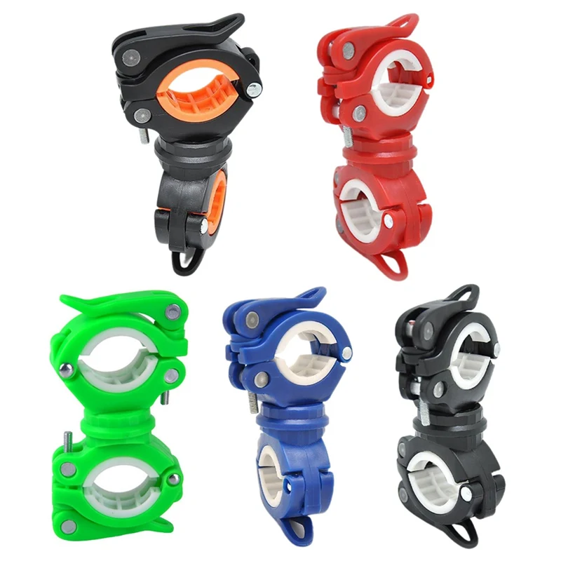 

Multifunction Bike Bicycle Flashlight Holder 360 Degree Rotation Torch Mount LED Head Front Light Holder Clip for MTB Road Bike