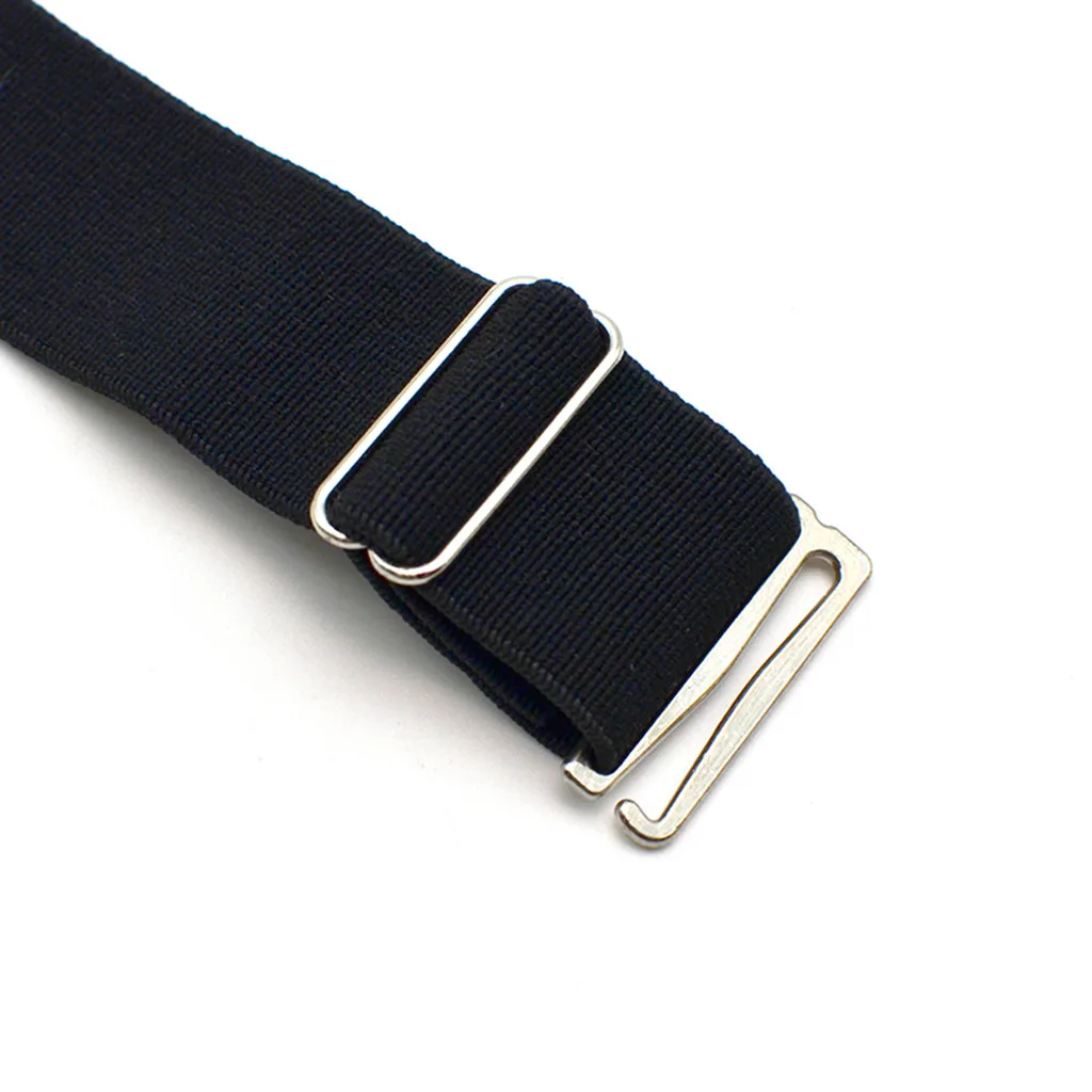 1 пара Мужская рубашка остается обновленным регулируемая эластичная подвязка к рубашке держатели сопротивление пояс рубашка подтяжки Мужские запорные зажимы#1028