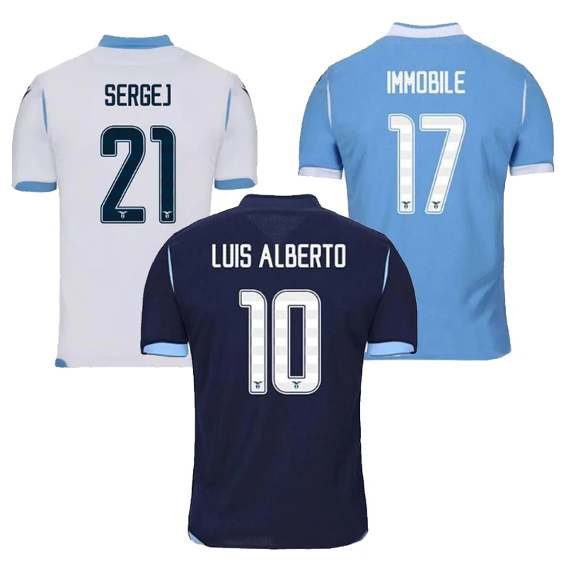 19/20 для Lazio взрослых Maglia da calcio Lazio Immobile Futbol Camisa Досуг лучшее качество Camisa de futebol футболки для бега