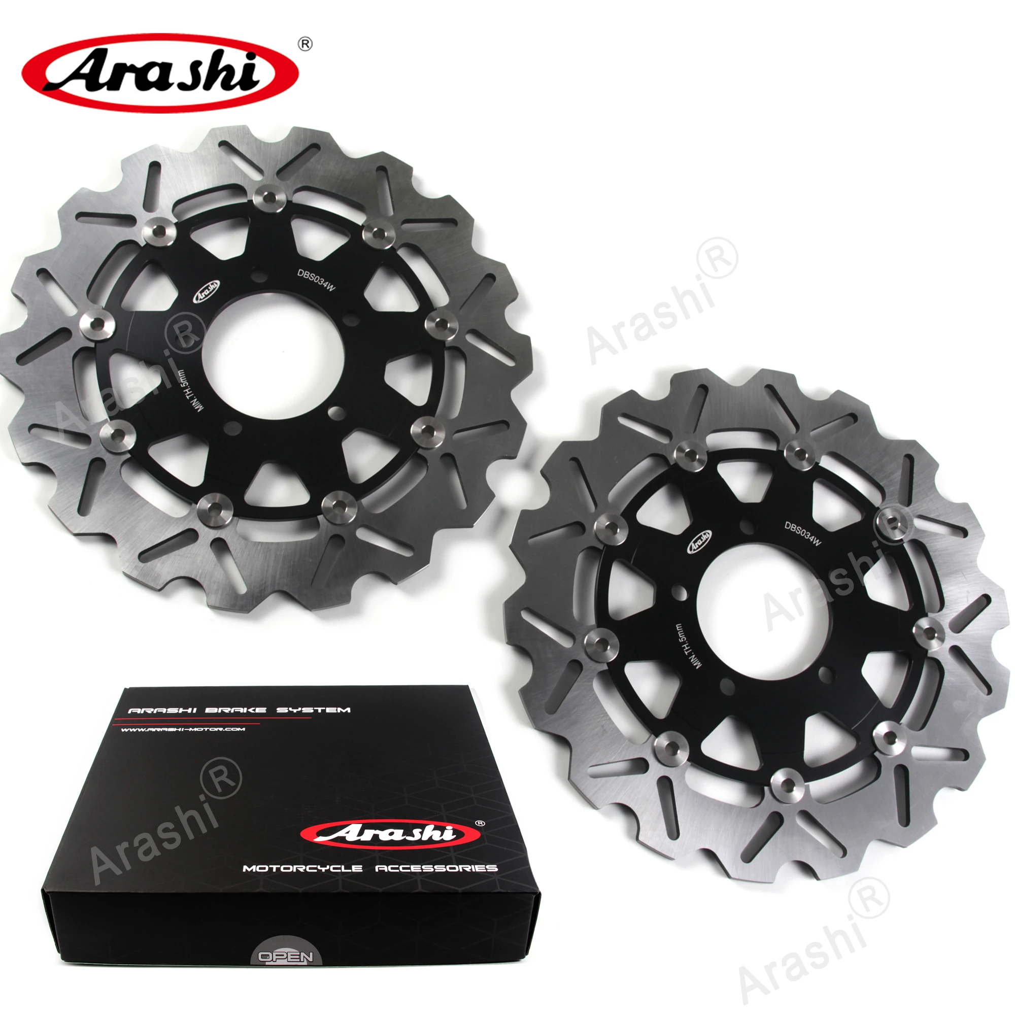 Передние и задние тормоза Arashi ER6N 650 2006 2015 с ЧПУ для KAWASAKI ER 6N 2007 2008 2009 2010 2011 2012 2013 2014