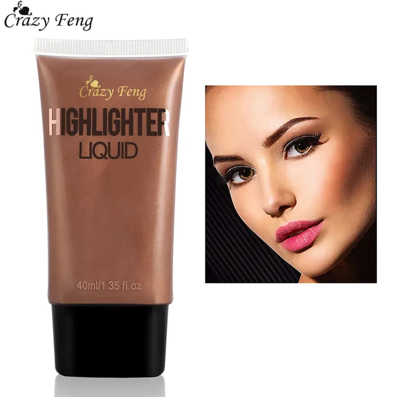 

Gold Face Makeup Brightener Highlighter Liquid Glow Illuminator Contour Shimmer Liquid Highlighter Make up Basic Cosmetics
