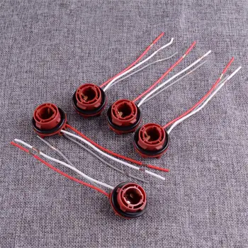 

CITALL 5PCS Bulb Holder Connector for Indicator Stop Tail Brake Light BAY15D 1157