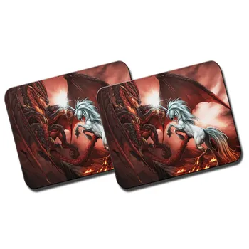 

PACK 2 LARGE UNICORN VS DRAGON mousepad raton