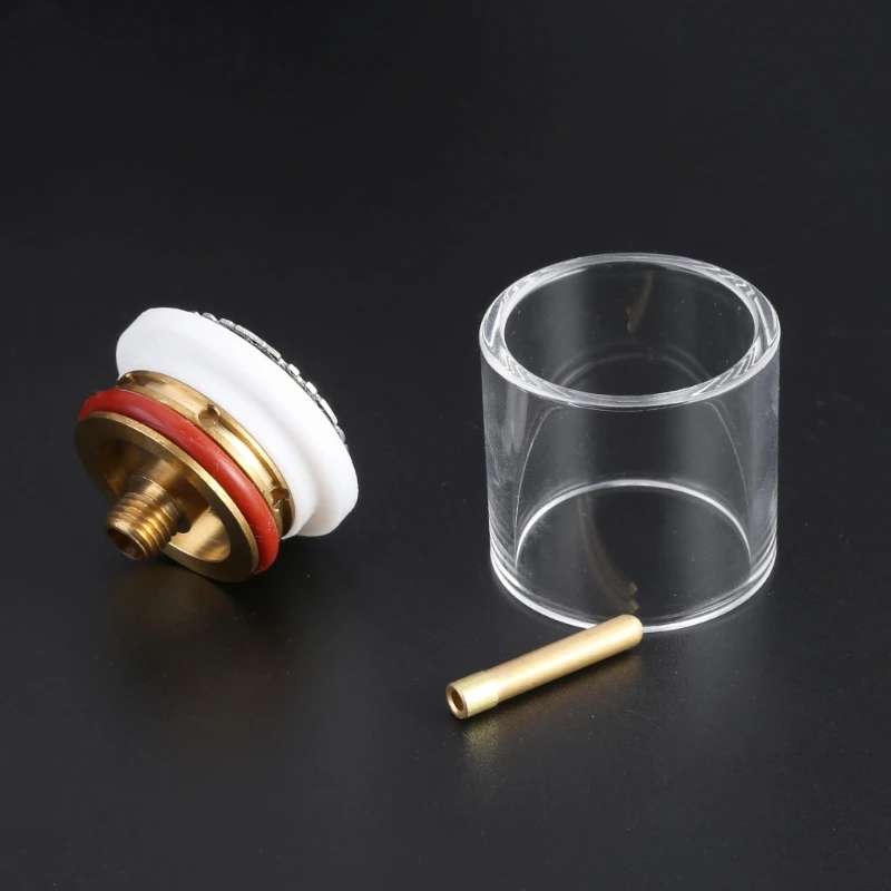 5x Glass Welding Torch Lens Gas Insulator Kit Set For Tig WP-9/20/25 3/32" 2.4mm