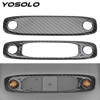 

YOSOLO 1 Pair Carbon fiber Plastic Reading Light Cover Imitate for Tesla Model 3 Tesla and Model Y 2017-2020 Decoration Strips
