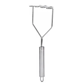 

New Fashion Salad Potato Crusher DIY Egg Vegetable Baking Stainless Steel Masher Kitchen Tool