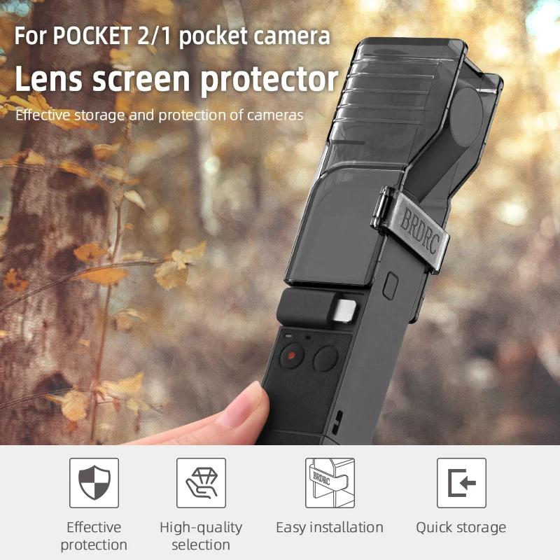 Description Picture 2 of itemBRDRC For Pocket 2 Lens Cap Camera Protector Hood Protection Case for DJI Osmo Pocket 2 Gimbal Guard Lens Cap Camera Accessories