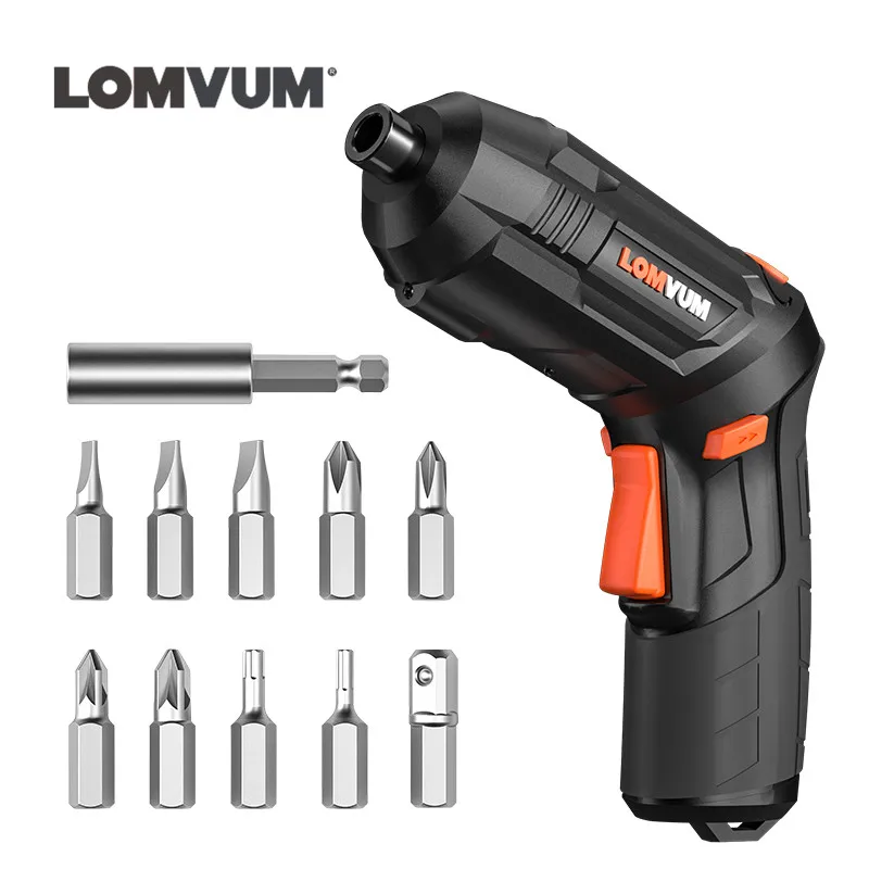 LOMVUM Аккумуляторный шуруповерт с литиевым аккумулятором 4 2 В ручная отвертка