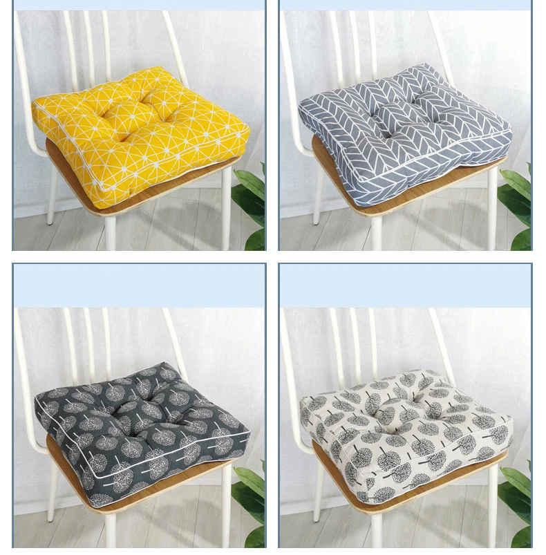 Home Thickened Three-Dimensional Border Cotton And Linen Cushion, Suitable For Home And Outdoor, Wear-Resistant And Durable.